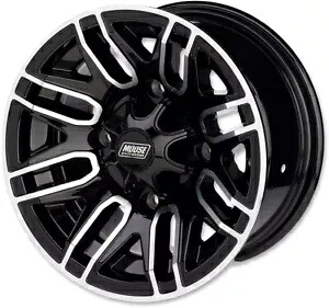 Moose Racing 112X ホイール 14X8 4/110 4+4 機械加工、ブラック リア付き 0230-0885 Moose Racing 112X Wheels 14X8 4/110 4+4 Machined w/Black Rear 0230-0885 【並行輸入品】