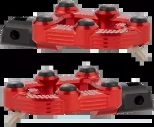 Arlen Ness-MX フットペグ、マウントなし、レッドアノ CNC ビレットアルミニウムペア 07-946 Arlen Ness-MX Footpegs, No Mounts, Red Ano CNC Billet Aluminum Pair 07-946 【並行輸入品】