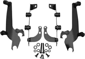 メンフィス シェード トリガー ロック マウント キット スポーツシールド フロントガラス用 ブラック MEB8918 Memphis Shades Trigger-Lock Mount Kit for Sportshield Windshields Black MEB8918 【並行輸入品】