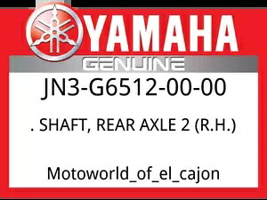 ヤマハ OEM 部品 JN3-G6512-00-00 シャフト、リア アクスル 2 (R.H.) Yamaha OEM Part JN3-G6512-00-00 SHAFT, REAR AXLE 2 (R.H.) 【並行輸入品】