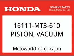 ホンダ OEM 部品 16111-MT3-610 ピストン、バキューム Honda OEM Part 16111-MT3-610 PISTON, VACUUM 【並行輸入品】