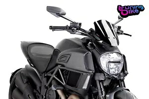 PUIG フロントスクリーン ネイキッド N.G.ドゥカティ ディアベル 2018 SCHW 用スポーツ調整可能- PUIG WINDSCREENS NAKED N.G. SPORT ADJUSTABLE FOR DUCATI DIAVEL 2018 SCHW- 【並行輸入品】