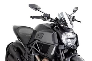 PUIG フロントスクリーン ネイキッド N.G.スポーツ調整可能 DUCATI DIAVEL 14-18 GET- PUIG WINDSCREENS NAKED N.G. SPORT ADJUSTABLE FOR DUCATI DIAVEL 14-18 GET- 【並行輸入品】