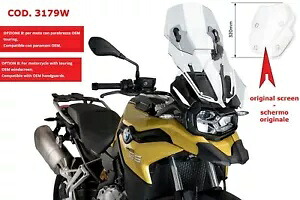 PUIG アジャスタブル ディスク BMW F850 GS 2019 透明- PUIG ADJUSTABLE DISC FOR BMW F850 GS 2019 TRANSPARENT- 【並行輸入品】