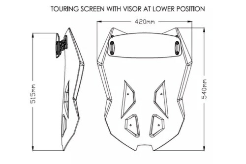 PUIG ツーリングディスク スポイラーディスク KTM 1290 SUPERDUKE GT 2019 トーン- PUIG TOURING DISC SPOILER DISC FOR KTM 1290 SUPERDUKE GT 2019 TONED- 【並行輸入品】