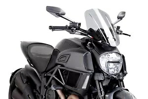 PUIG フロントスクリーン ネイキッド N.G.ドゥカティ ディアベル 14-18G-用ツーリングアジャスタブル PUIG WINDSCREENS NAKED N.G. TOURING ADJUSTABLE FOR DUCATI DIAVEL 14-18G- 【並行輸入品】