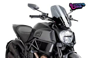 PUIG スクリーン ネイキッド N.G.ツーリング REGOLABILE DUCATI DIAVEL 2018 ダークスモーク PUIG SCREEN NAKED N.G. TOURING REGOLABILE DUCATI DIAVEL 2018 DARK SMOKE 【並行輸入品】