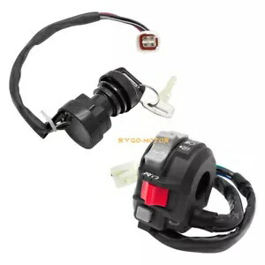 スタートストップスイッチ&イグニッションキースイッチ ヤマハ ウルヴァリン 350 YFM350FX 95-01用 Start Stop Switch & Ignition Key Switch for Yamaha Wolverine 350 YFM350FX 95-01 【並行輸入品】画像