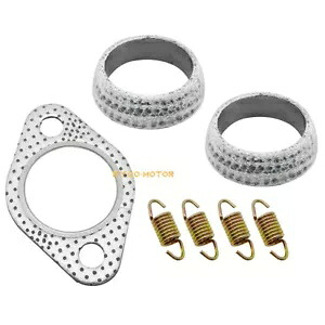 排気ガスケット スプリング リビルドキット ポラリス スクランブラー 500 1998-2012 ワーカー 500 用 Exhaust Gasket Spring Rebuild Kit for Polaris Scrambler 500 1998-2012 Worker 500 【並行輸入品】