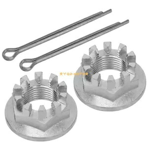 2X フロントアクスルキャッスルナットホンダ TRX350 TRX350D ATC200X ATC250ES ATC250SX 2X Front Axle Castle Nuts For HONDA TRX350 TRX350D ATC200X ATC250ES ATC250SX 【並行輸入品】