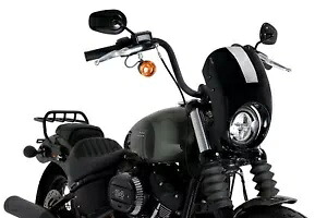 PUIG CUPOLINO SEMICARENATO ANARCHY ハーレー D. ソフテイル ストリート ボブ FXBB 21-23 NERO PUIG CUPOLINO SEMICARENATO ANARCHY HARLEY D. SOFTAIL STREET BOB FXBB 21-23 NERO 【並行輸入品】