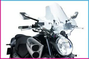 PUIG ウィンドスクリーン ネイキッド N.G.スポーツ フォー ヤマハ V-MAX 2018 透明- PUIG WINDSCREEN NAKED N.G. SPORT FOR YAMAHA V-MAX 2018 TRANSPARENT- 【並行輸入品】