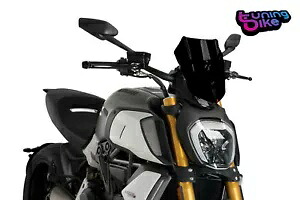 PUIG スクリーン ネイキッド N.G.スポーツ レゴラビル ドゥカティ ディアベル 1260 2022 ブラック PUIG SCREEN NAKED N.G. SPORT REGOLABILE DUCATI DIAVEL 1260 2022 BLACK 【並行輸入品】