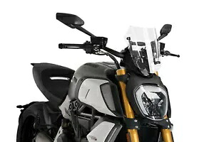 PUIG スクリーン ネイキッド N.G.スポーツ レゴラビル ドゥカティ ディアベル 1260 S 2020 クリア PUIG SCREEN NAKED N.G. SPORT REGOLABILE DUCATI DIAVEL 1260 S 2020 CLEAR 【並行輸入品】