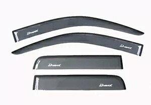 いすゞ DMAX ホールデン ロデオ 2002-2011 ブラックスモーク フロントガラス エアガード レインバイザー ISUZU DMAX HOLDEN RODEO 2002-2011 BLACK SMOKE WINDSHIELD AIR GUARD RAIN VISOR 【並行輸入品】