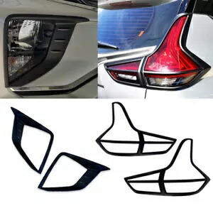 三菱エクスパンダー 18 20 ブラックカバーフロントヘッドライトテールライトランプ FOR MITSUBISHI XPANDER 18 20 BLACK COVER FRONT HEADLIGHT TAIL LIGHT LAMP 【並行輸入品】