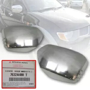 純正部品クロームサイドミラーカバー三菱 L200 トライトン MN ML 2005-2014 GENUINE PART CHROME SIDE MIRROR COVER FOR MITSUBISHI L200 TRITON MN ML 2005-2014 【並行輸入品】