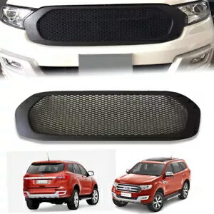 マットマットブラックフロントネットメッシュABSグリルグリルフォードエベレスト15-2020用 MATTE MATT BLACK FRONT NET MESH ABS GRILLE GRILL FOR FORD EVEREST 15-2020 【並行輸入品】