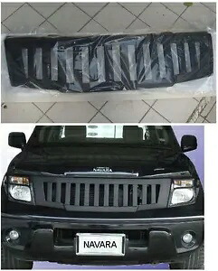 日産フロンティア ナバラ D40 2005-08 フロントヘッドマットブラックダークグリッドグリルに適合 FIT NISSAN FRONTIER NAVARA D40 2005-08 FRONT HEAD MATTE BLACK DARK GRID GRILL 【並行輸入品】｜カスタムパーツ WORLD倉庫