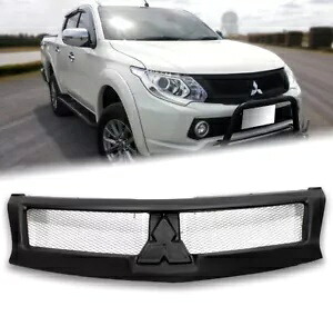 マットマットブラック フロントネットグリル グリル 三菱トライトン L200 MQ 2015-2018 MATTE MATT BLACK FRONT NET GRILL GRILLE MITSUBISHI TRITON L200 MQ 2015-2018 【並行輸入品】｜カスタムパーツ WORLD倉庫