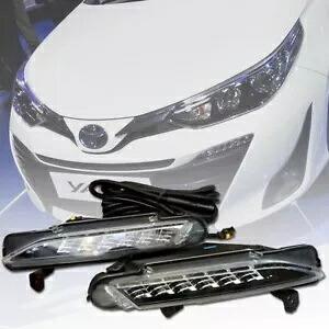 DRL デイタイムランニングライトランプ ペアフィット トヨタ ヤリス ベルタ ハッチバック 2017-2018 DRL DAYTIME RUNNING LIGHT LAMP PAIR FIT TOYOTA YARIS BELTA HATCHBACK 2017-2018 【並行輸入品】｜カスタムパーツ WORLD倉庫