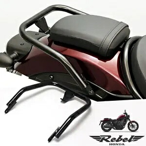 リアスチールグラブクラッシュバーラックガードグリップホルダーホンダレベルCMX 1100 21-2023 Rear Steel Grab Crash Bar Rack Guard Grip Holder Honda Rebel CMX 1100 21-2023 【並行輸入品】