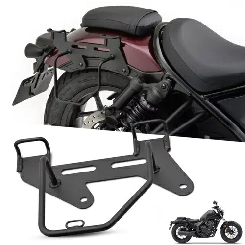 リアサイド荷物ラックサドルバッグキャリーサポートホンダレベル 300-500 2017-23 REAR SIDE LUGGAGE RACK SADDLE BAG CARRY SUPPORT FOR HONDA REBEL 300-500 2017-23 【並行輸入品】｜カスタムパーツ WORLD倉庫