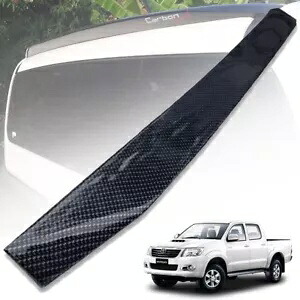カーボンブラックリアルーフスポイラーウィングトヨタハイラックス VIGO チャンプ SR5 MK6 05-14 CARBON BLACK REAR ROOF SPOILER WING FOR TOYOTA HILUX VIGO CHAMP SR5 MK6 05-14 【並行輸入品】