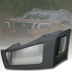 フロントブラック ABS メッシュネットグリルグリル日産ナバラ NP300 D23 14-20 FRONT BLACK ABS MESH NET GRILL GRILLE FOR NISSAN NAVARA NP300 D23 14-20 【並行輸入品】