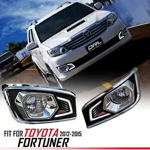 LED デイタイムランニングライトランプ ABS フィットトヨタフォーチュナー SW4 2012-13-14-2015 LED DAYTIME RUNNING LIGHT LAMP ABS FIT TOYOTA FORTUNER SW4 2012-13-14-2015 【並行輸入品】