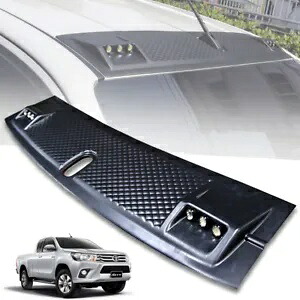 マットブラックフロントアッパールーフスポイラー LED トヨタハイラックス REVO M70 M80 15-2024 MATTE BLACK FRONT UPPER ROOF SPOILER LED FOR TOYOTA HILUX REVO M70 M80 15-2024 【並行輸入品】