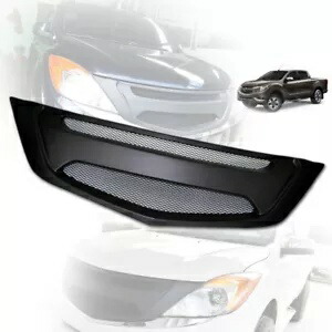 フィットマツダ Bt-50 Bt50 プロ 12-20 マットブラックフロントネットグリルグリルロゴなし Fit Mazda Bt-50 Bt50 Pro 12-20 Matte Black Front Net Grill Grille No Logo 【並行輸入品】