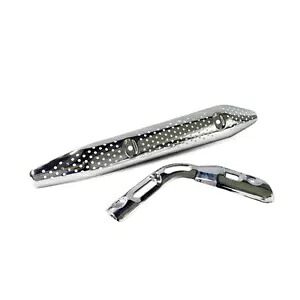 クローム排気マフラーパイプヒートシールドプロテクターホンダ CT125 トレイル 20-2024 CHROME EXHAUST MUFFLER PIPE HEAT SHIELD PROTECTOR FOR HONDA CT125 TRAIL 20-2024 【並行輸入品】