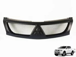フロントネットメッシュグリル グリルカバー ブラック 三菱 トライトン L200 MQ 2015 2018 FRONT NET MESH GRILLE GRILL COVER BLACK MITSUBISHI TRITON L200 MQ 2015 2018 【並行輸入品】