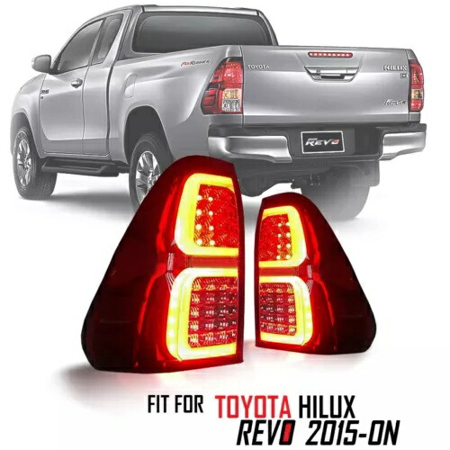 レッドクリアテールランプテールライトリアledトヨタハイラックスrevo M70ロッコ2015-24 Red Clear Tail Lamp Tail Light Rear Led For Toyota Hilux Revo M70 Rocco 2015-24 【並行輸入品】