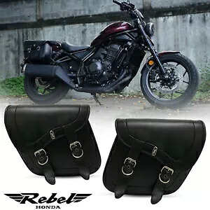 ブラックサドルサポートバッグサイドフレームカバーレザーホンダレベル CMX 1100 21-24 BLACK SADDLE SUPPORT BAG SIDE FRAME COVER LEATHER FOR HONDA REBEL CMX 1100 21-24 【並行輸入品】