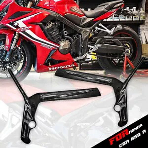 フレームガードカバープロテクターカーボン LH + RH フィットホンダ CB650R CBR650R 19-2022 FRAME GUARD COVER PROTECTOR CARBON LH+RH FIT FOR HONDA CB650R CBR650R 19-2022 【並行輸入品】
