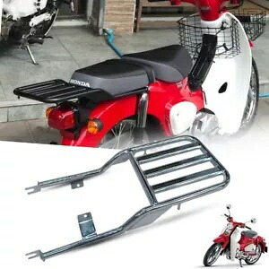リアクロームスチールキャリー荷物ラックテールパニアフィットホンダスーパーカブ C125 18-24 REAR CHROME STEEL CARRY LUGGAGE RACK TAIL PANNIER FIT HONDA SUPER CUB C125 18-24 【並行輸入品】