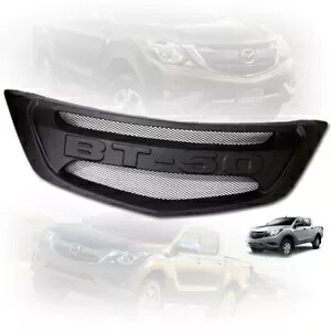 フロントネットメッシュグリルグリルマットブラックトリムフィットマツダ Bt-50 Bt50 プロ 2012-2020 Front Net Mesh Grill Grille Matte Black Trim Fit Mazda Bt-50 Bt50 Pro 2012-2020 【並行輸入品】