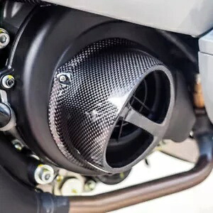 カーボンサイドエアラムファンガードカバー蓋スクープベスパスプリント 125 150 2022-2023 CARBON SIDE AIR LAM FAN GUARD COVER LID SCOOP FOR VESPA SPRINT 125 150 2022-2023 【並行輸入品】