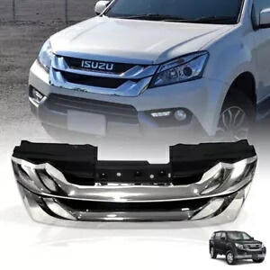 フロントクロームグリル グリルフィットいすゞ MU-X MUX 2012-14 FRONT CHROME GRILLE GRILL FIT ISUZU MU-X MUX 2012-14 【並行輸入品】