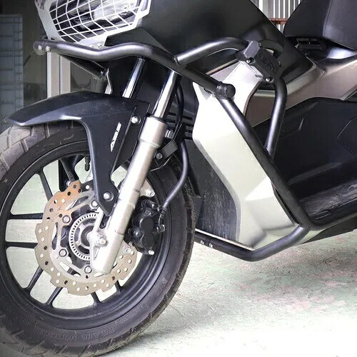 フルフレームエンジンスチールブラッククラッシュガードバー保護ホンダ ADV 150 19-23 FULL FRAME ENGINE STEEL BLACK CRASH GUARD BAR PROTECT FOR HONDA ADV 150 19-23 【並行輸入品】｜カスタムパーツ WORLD倉庫