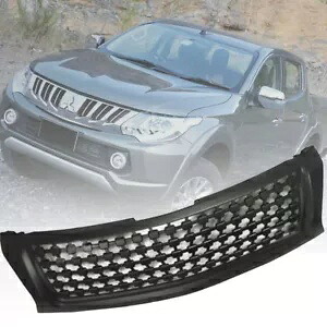 マットマットブラック フロントグリル グリル 三菱 トライトン L200 MQ 15-18 MATT MATTE BLACK FRONT GRILLE GRILL MITSUBISHI TRITON L200 MQ 15-18 【並行輸入品】｜カスタムパーツ WORLD倉庫 62,920円