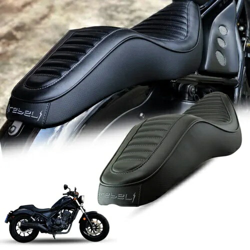 MotoLordd ブラック交換用デュアルシート Honda Rebel CMX 250 300 500 2017-2024用 MotoLordd Black Replacement Dual Seat For Honda Rebel CMX 250 300 500 2017-2024 【並行輸入品】