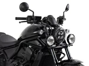 フロントスポットフォグドライビングヘッドライトランプフレームバーホンダレベルCMX 1100 21-23 FRONT SPOT FOG DRIVING HEAD LIGHT LAMP FRAME BAR HONDA REBEL CMX 1100 21-23 【並行輸入品】