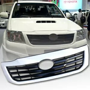 ホワイト + マットマットブラックグリルグリルフィットトヨタハイラックス VIGO チャンプ MK7 SR5 12 13 14 WHITE+MATTE MATT BLACK GRILL GRILLE FIT TOYOTA HILUX VIGO CHAMP MK7 SR5 12 13 14 【並行輸入品】