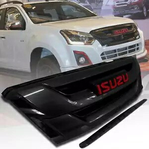 グロスブラックフロントグリルグリル+ラインボンネットフードフィットいすゞDMAX D-MAX 2015-19 GLOSS BLACK FRONT GRILL GRILLE+LINE BONNET HOOD FIT ISUZU DMAX D-MAX 2015-19 【並行輸入品】｜カスタムパーツ WORLD倉庫