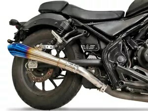 排気管スリップオンマフラーチタンフィットホンダレベル CMX 300 500 1100 2017-24 EXHAUST PIPE SLIP ON MUFFLER TITANIUM FIT HONDA REBEL CMX 300 500 1100 2017-24 【並行輸入品】
