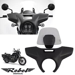 ハイフロントスクリーンバイザーフロントガラスディフレクターガードホンダレベル CMX1100 2021 23 HIGH WINDSCREEN VISOR WINDSHIELD DEFLECTOR GUARD FOR HONDA REBEL CMX1100 2021 23 【並行輸入品】