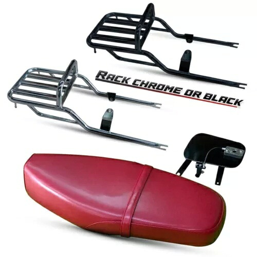 レッドデュアルシートパッドリア荷物キャリーラックグリップバーホンダ C125 スーパーカブ 2024 RED DUAL SEAT PAD REAR LUGGAGE CARRY RACK GRIP BAR FOR HONDA C125 SUPER CUB 2024 【並行輸入品】